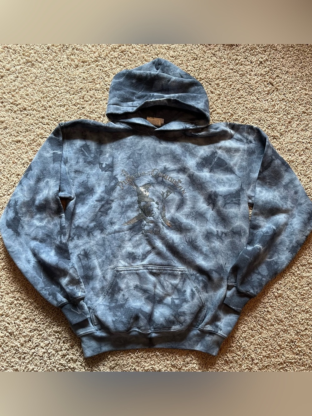 Vintage Disneyland Resort Pirates of the Caribbean Tie Dye Hoodie Sweatshirt